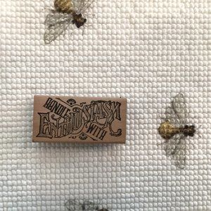 Handle with Enthusiasm Rubber Stamp